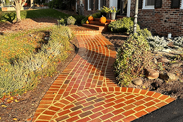 CONCRETE, BRICK & PAVER WALKWAYS INSTALLED